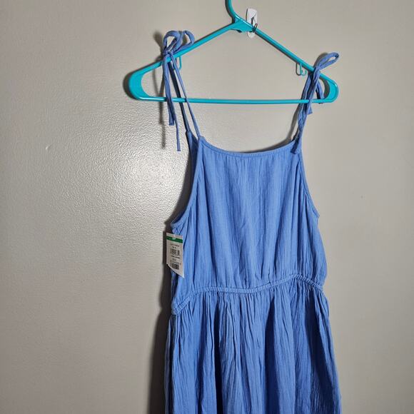 NWOT Caslon tiered Cotton Gauze Sundress Sz XS in Blue - Picture 10 of 14